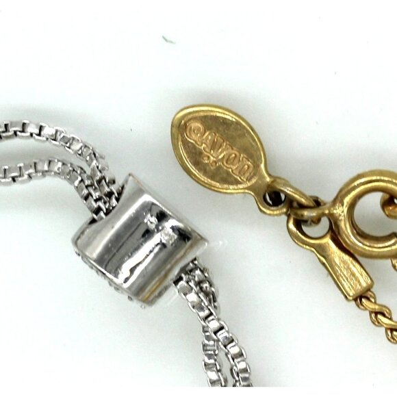 AVON & IBB bracelets 6" Avon gold tone, IBB 6" - 10" silver tone, crystals EUC - Picture 4 of 5